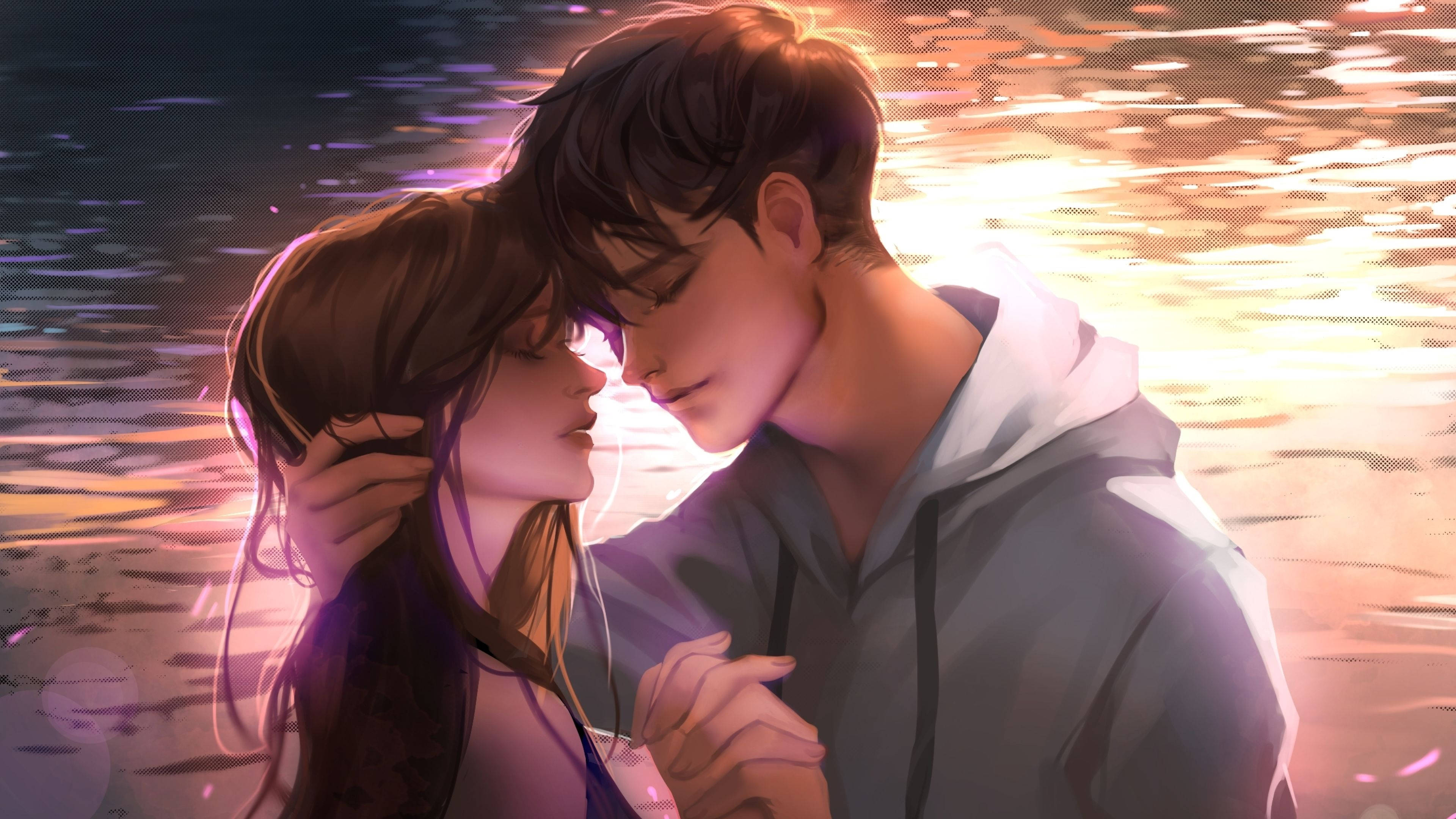 คู่อนิเมะกอดกันผู้ใหญ่ วอลเปเปอร์