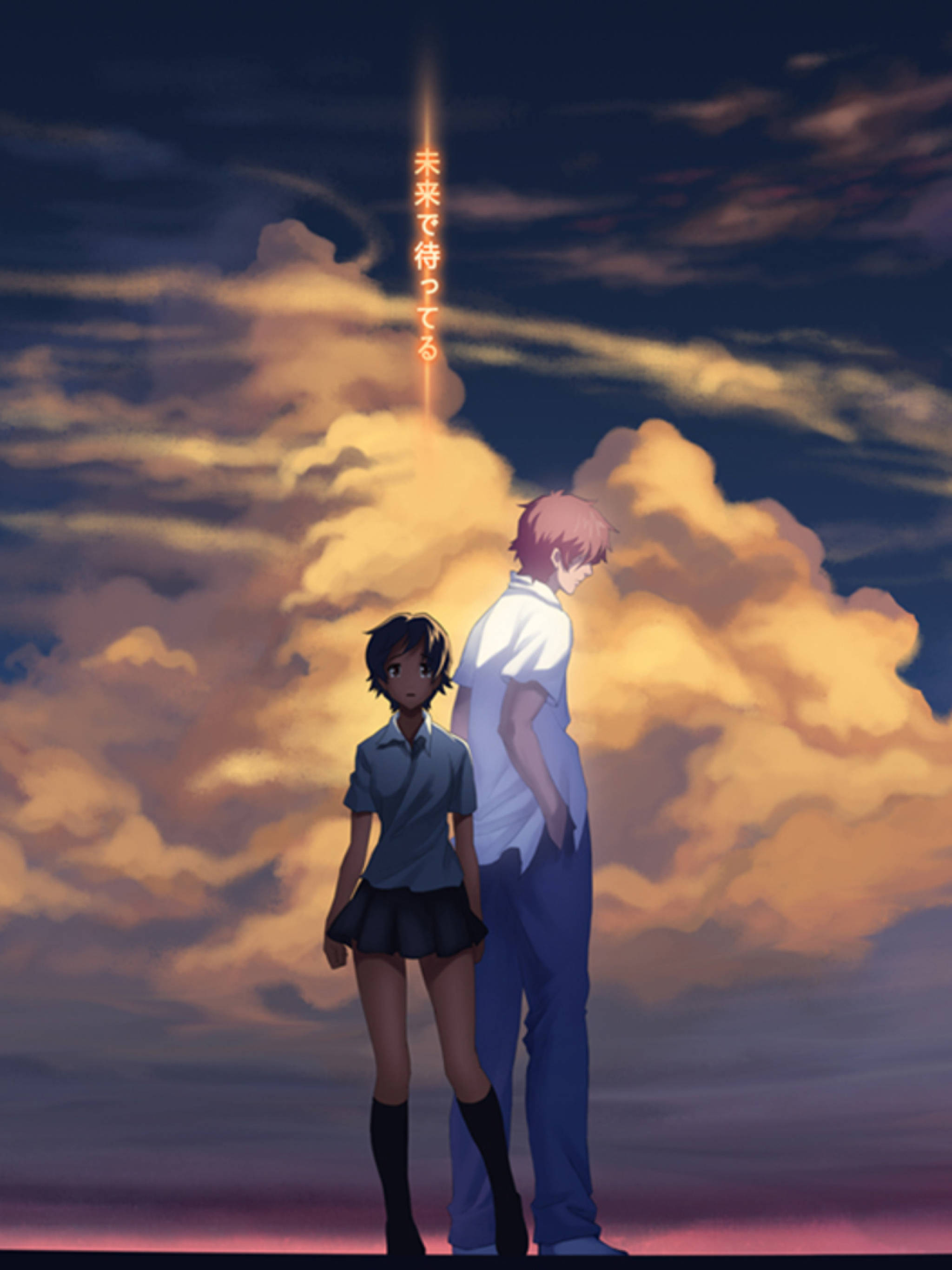 คู่อนิเมะจาก Girl Who Leapt Thru Time วอลเปเปอร์