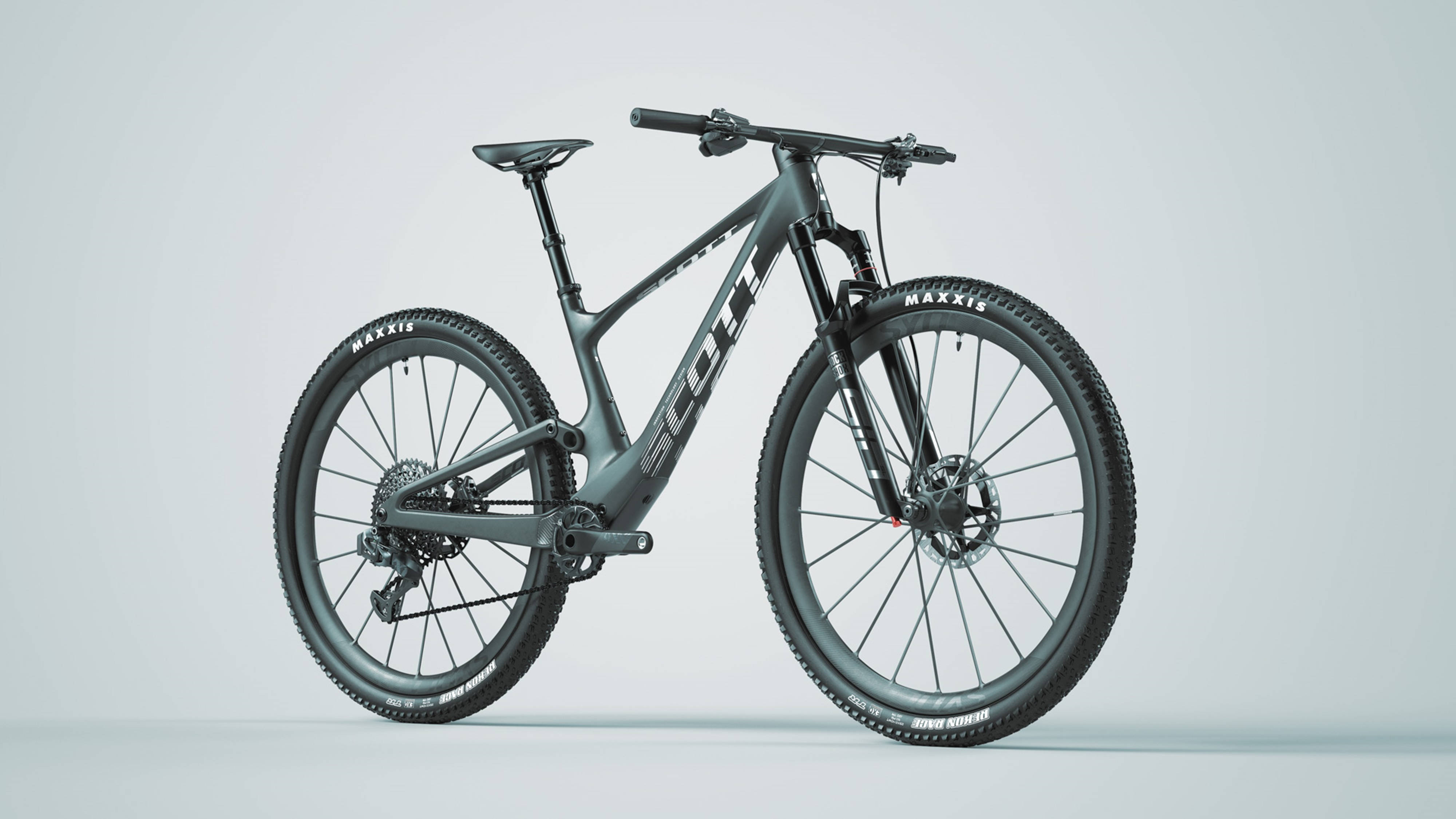 จักรยานเสือภูเขา Scott Maxxis Spark สีดำ 4K ปี 2022 วอลเปเปอร์