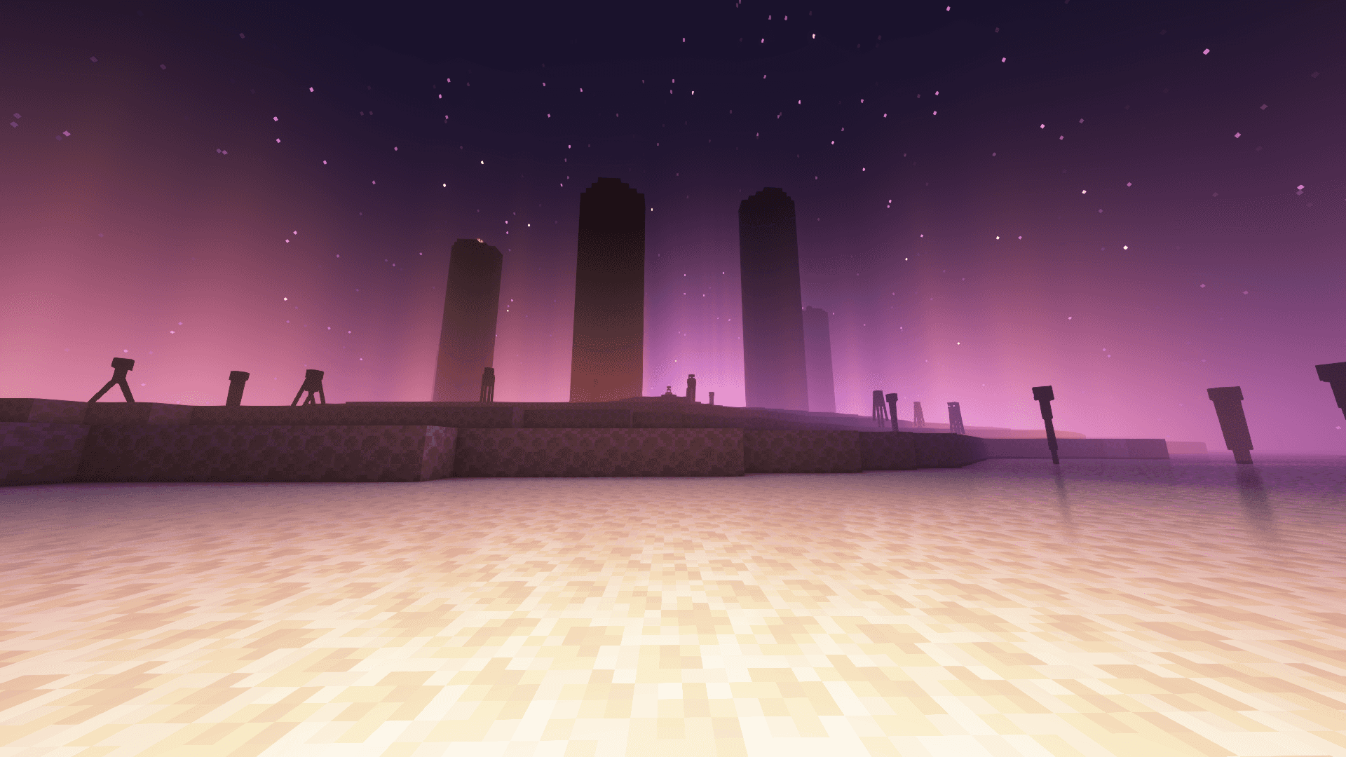 จุดจบของการเดินทางใน Minecraft วอลเปเปอร์