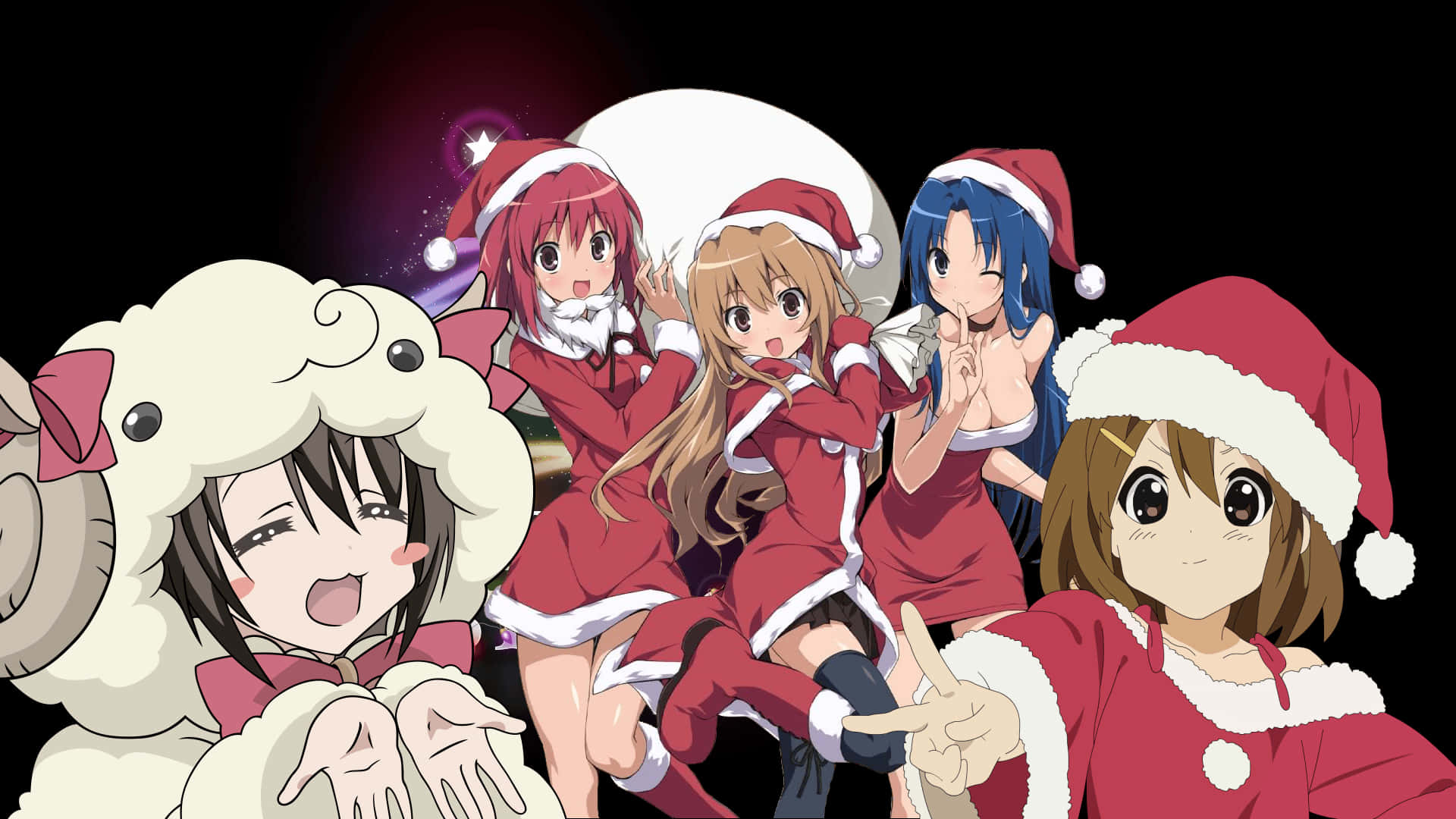 ฉลองคริสต์มาสกับตัวละครอนิเมะที่คุณชื่นชอบ! วอลเปเปอร์