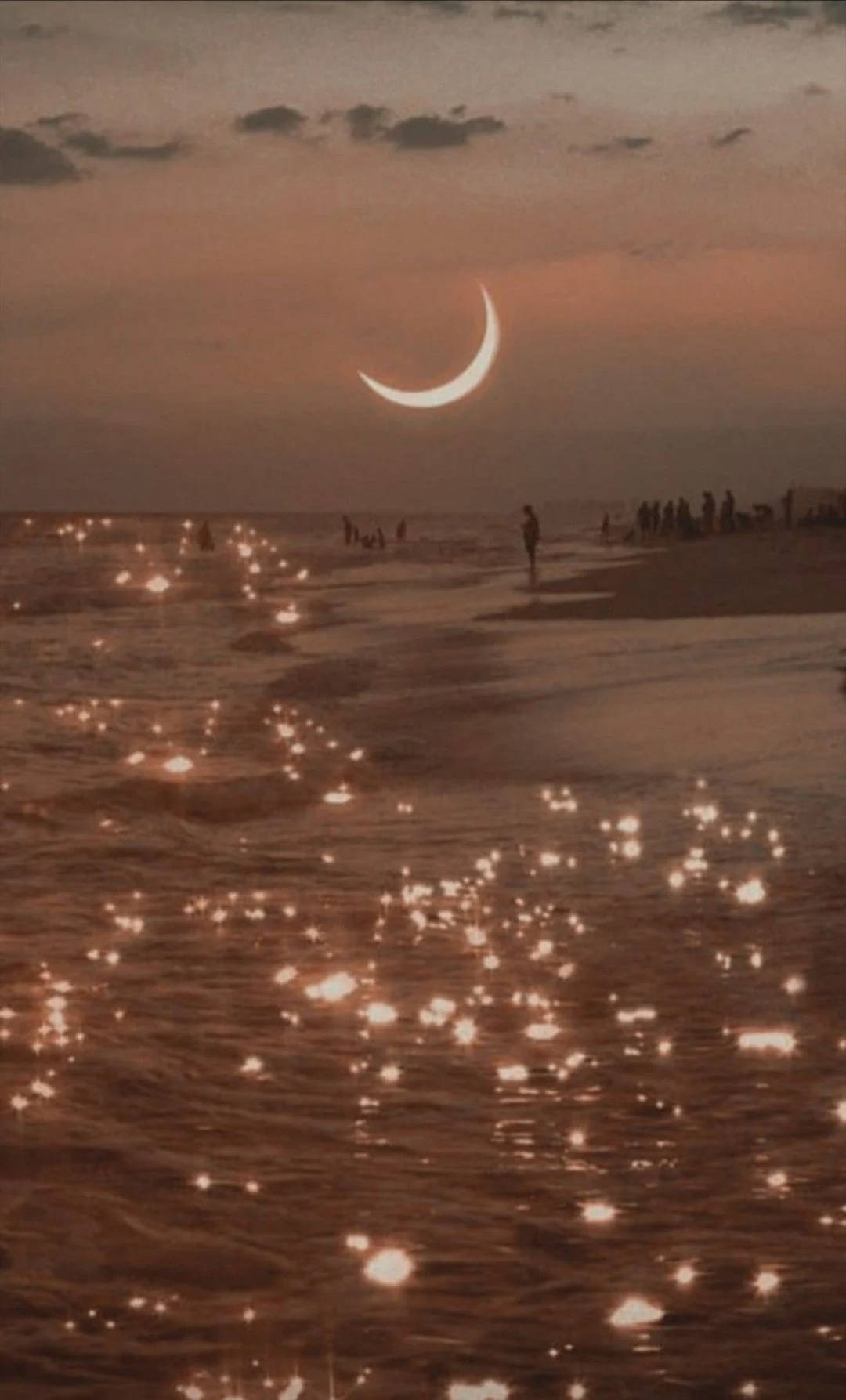 ชายหาดน้ำสีน้ำตาลเบจสวยงาม วอลเปเปอร์