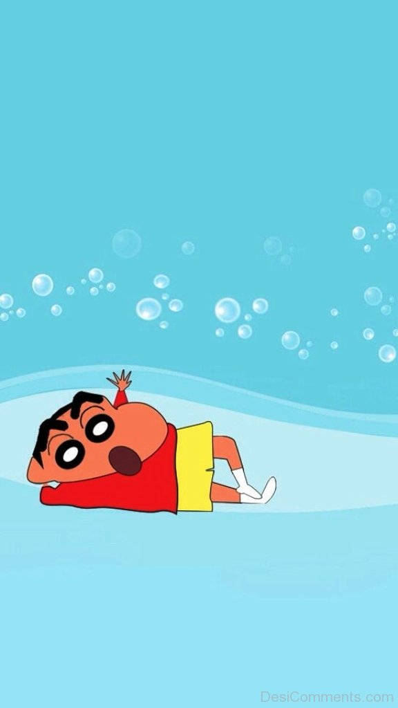 ชินจังตัวการ์ตูนญี่ปุ่นน่ารัก iPhone วอลเปเปอร์