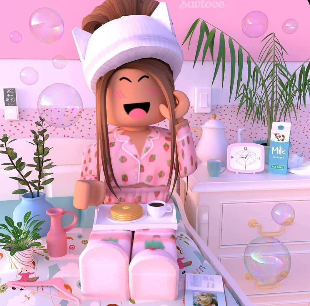 Roblox สีชมพู — สีชมพู วอลเปเปอร์