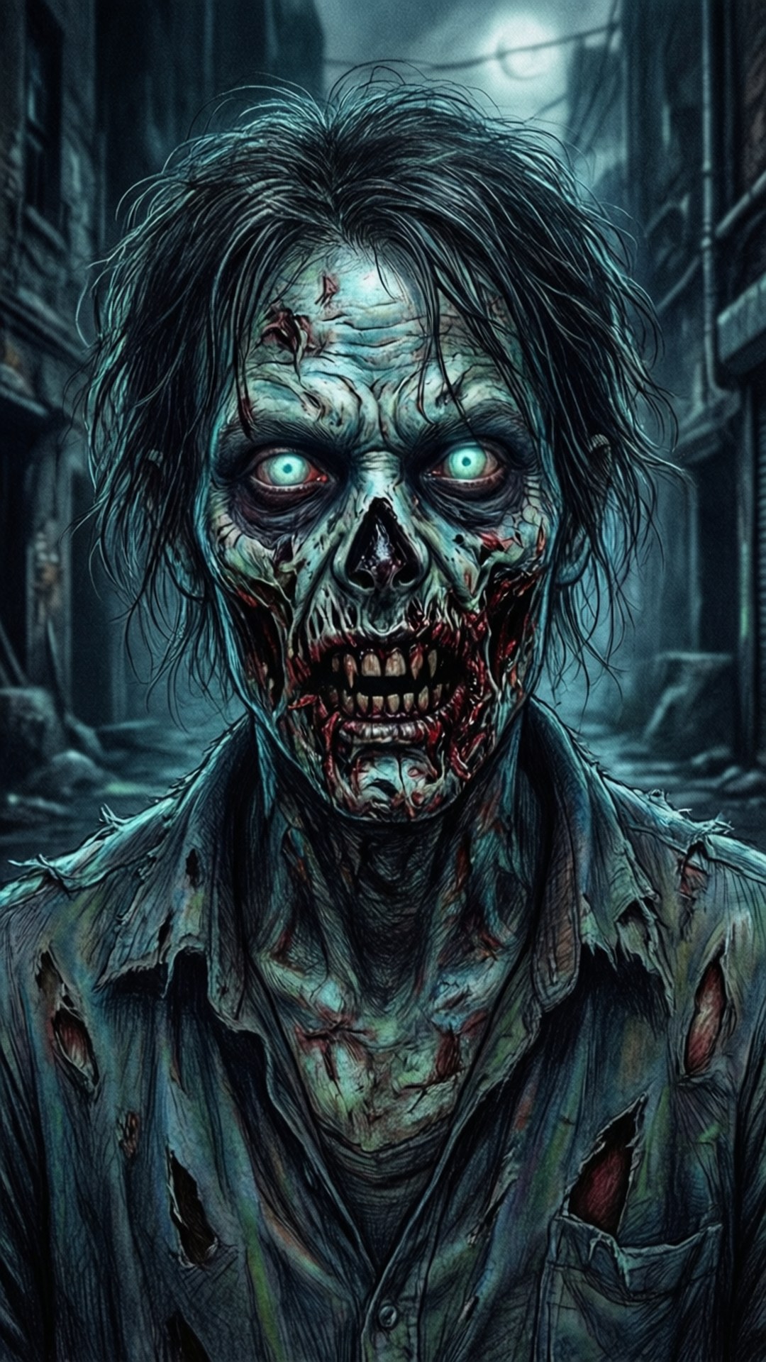 ซอมบี้ซอยสุดเท่ ภาพวาด วอลเปเปอร์