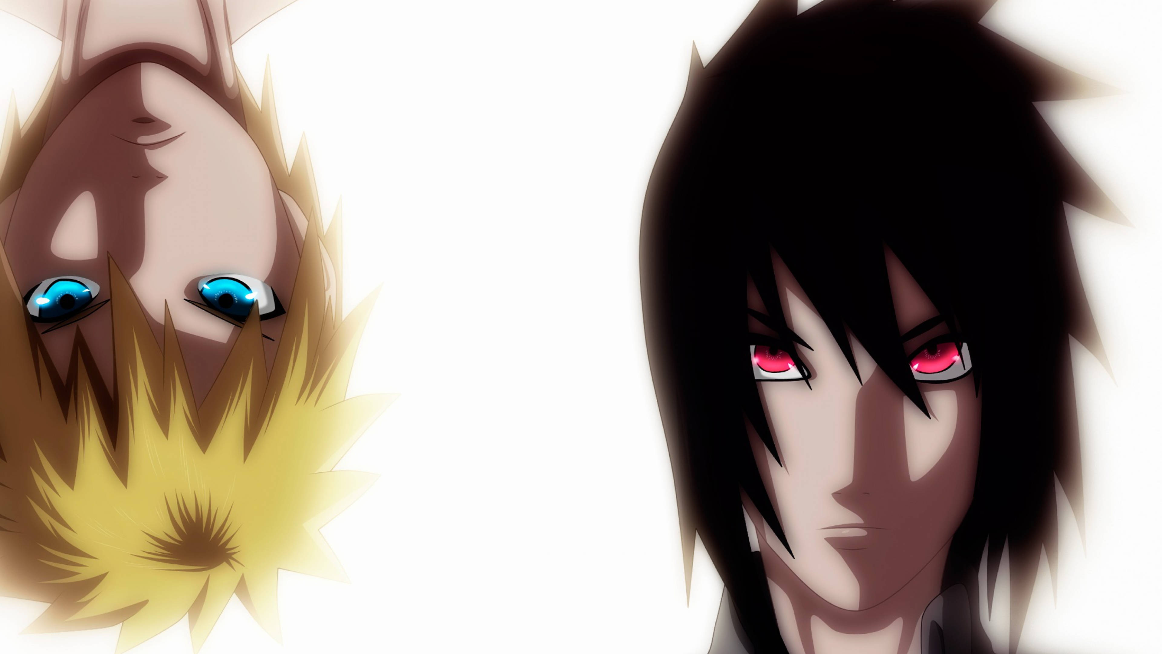 ซาสึเกะ ปะทะ นารูโตะ ฟลิปอาร์ต 4K วอลเปเปอร์