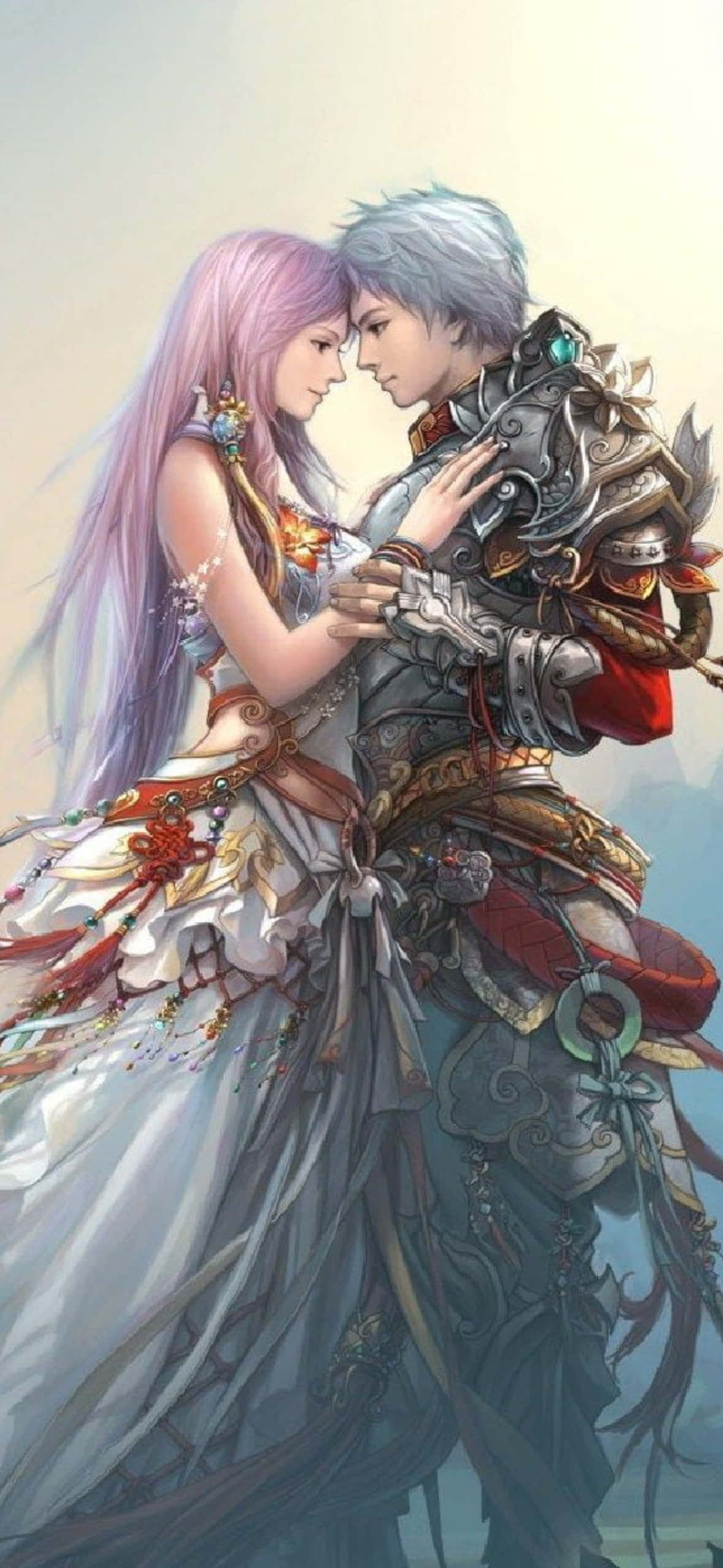 ดอกทิวลิปสีเหลืองสองดอกและใบไม้สีเขียวบนพื้นหลังสีขาว วอลเปเปอร์