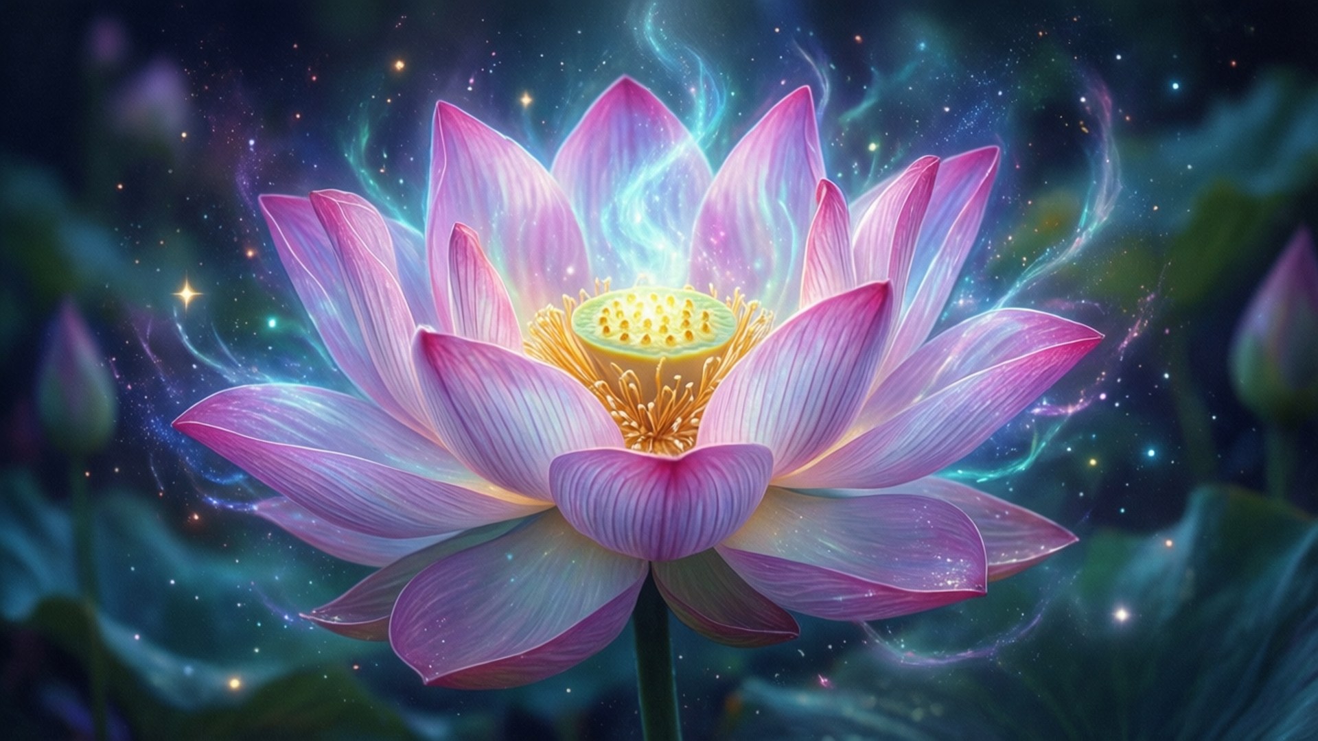 ดอกบัวเรืองรองในฝัน วอลเปเปอร์
