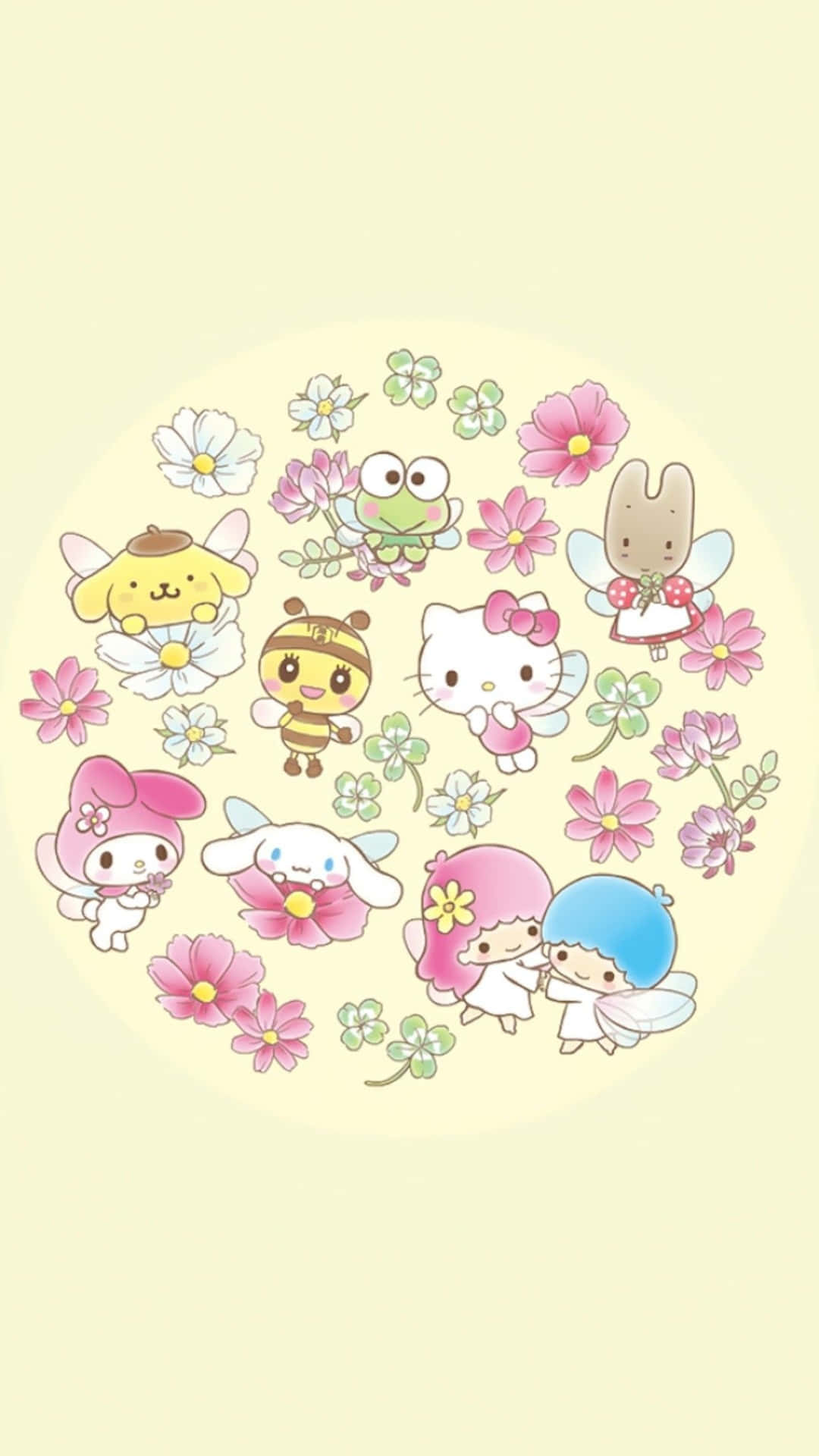 ดอกไม้ซานริโอ PFP วอลเปเปอร์
