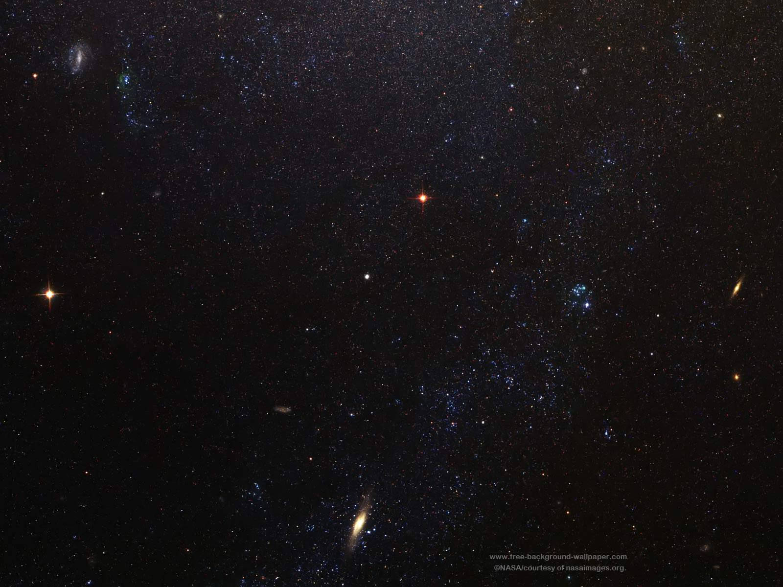 1600x1200 ดาราจักรกังหันและพื้นหลังดวงดาว วอลเปเปอร์ดวงดาว