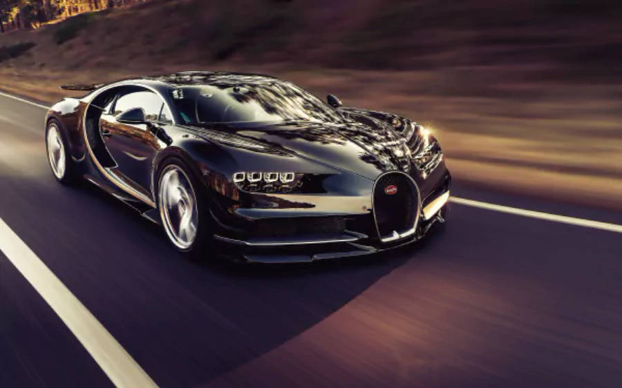 ดำ Bugatti Chiron 4K วอลเปเปอร์