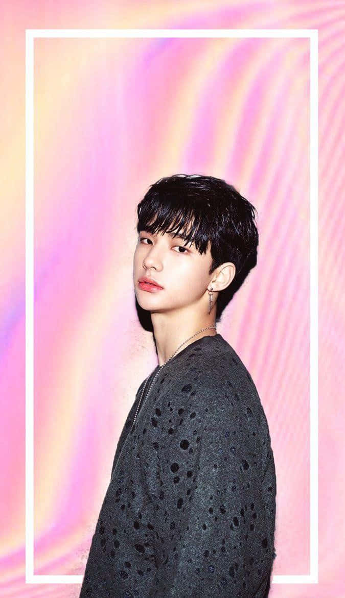ดีไซน์เกรเดียนต์พาสเทลของแร็ปเปอร์เกาหลีใต้ ฮยอนจิน วอลเปเปอร์