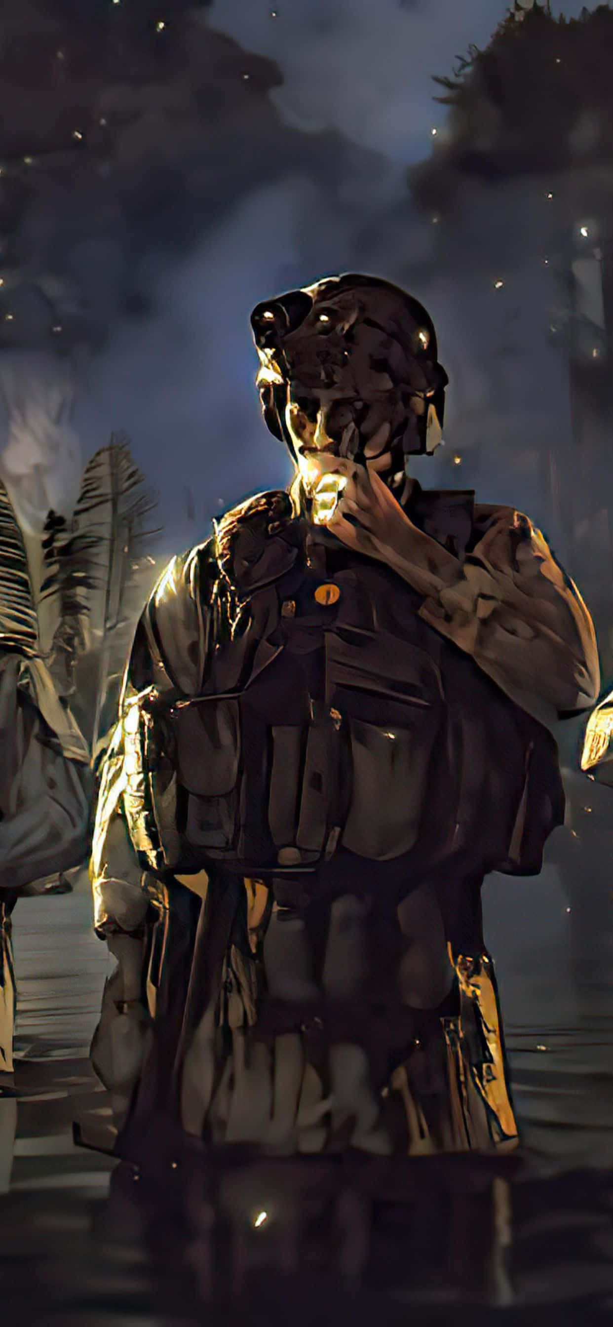 ดำดิ่งสู่โลกของ Death Stranding บน Apple iPhone Xs Max วอลเปเปอร์