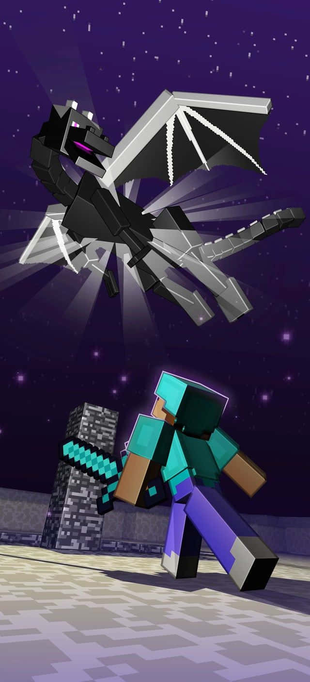 ตัวละคร Minecraft สื่อถึงความสุขแห่งการผจญภัย วอลเปเปอร์