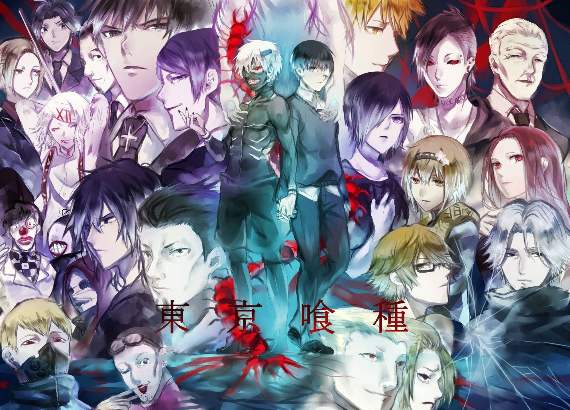 ตัวละครทั้งหมดจาก Tokyo Ghoul วอลเปเปอร์