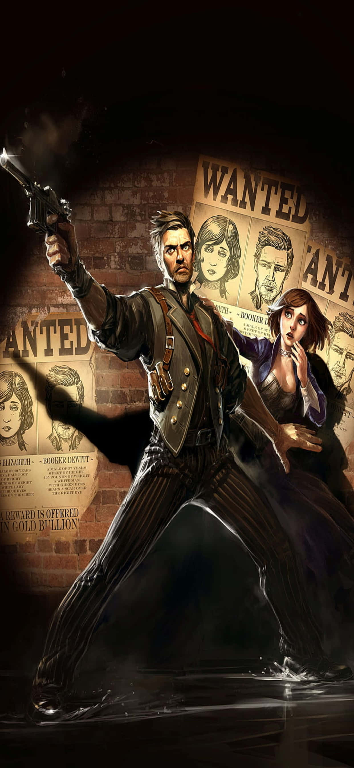 ตัวละครสมมติที่ต้องการสำหรับพื้นหลัง iPhone Xs Max Bioshock Infinite วอลเปเปอร์