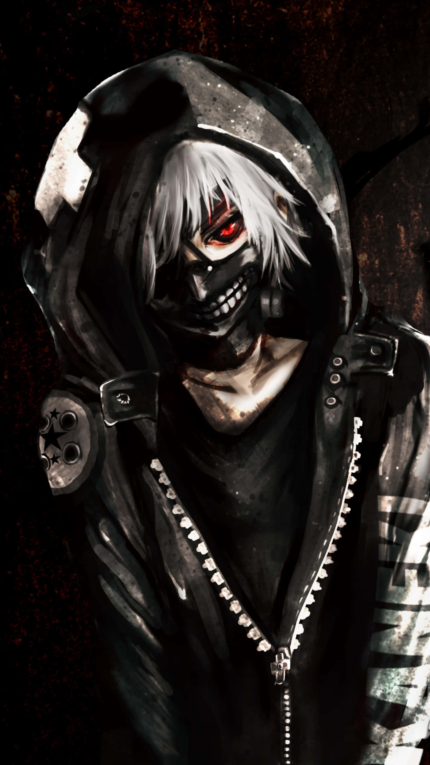 ตัวเอกของอนิเมะไซเบอร์พังค์ Tokyo Ghoul วอลเปเปอร์