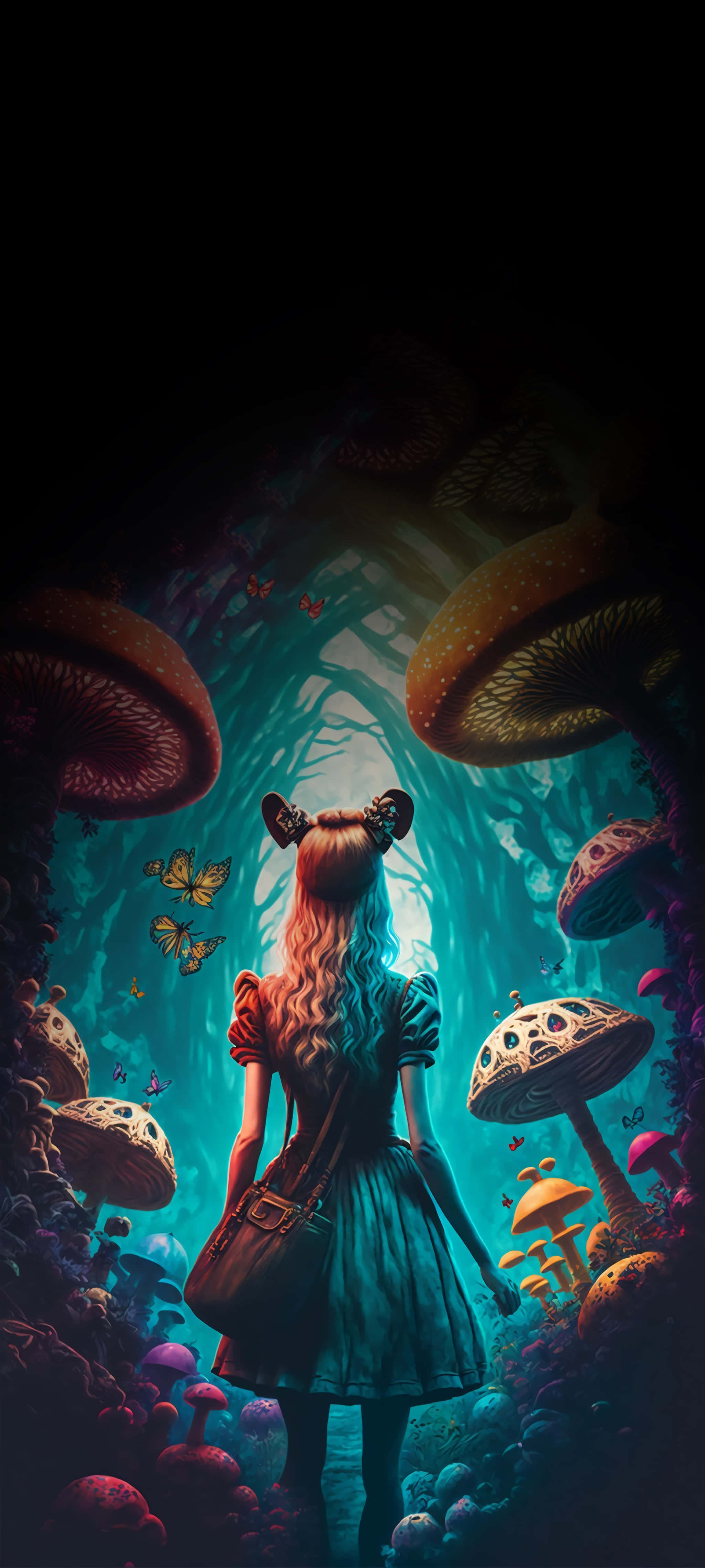 ตามอลิซและผจญภัยในโลกของ Wonderland วอลเปเปอร์