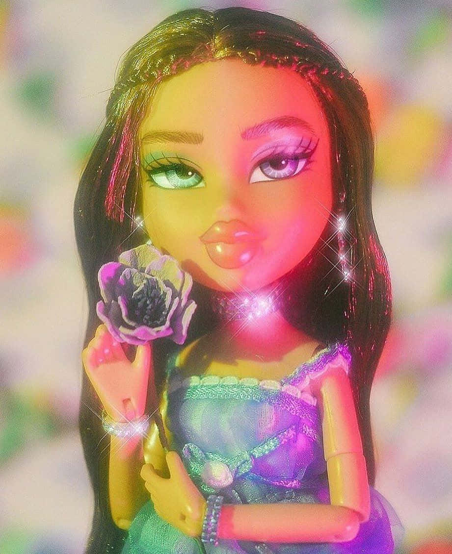 ตุ๊กตา Bratz สไตล์อาร์ตสีรุ้ง วอลเปเปอร์