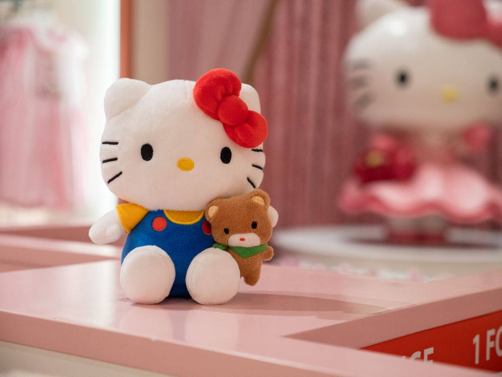 ตุ๊กตานุ่มการ์ตูนเฮลโลคิตตี้รูปโปรไฟล์ วอลเปเปอร์