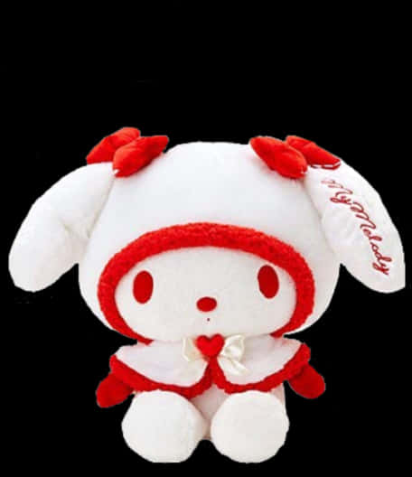 ตุ๊กตาผ้า My Melody สีแดงขาว วอลเปเปอร์