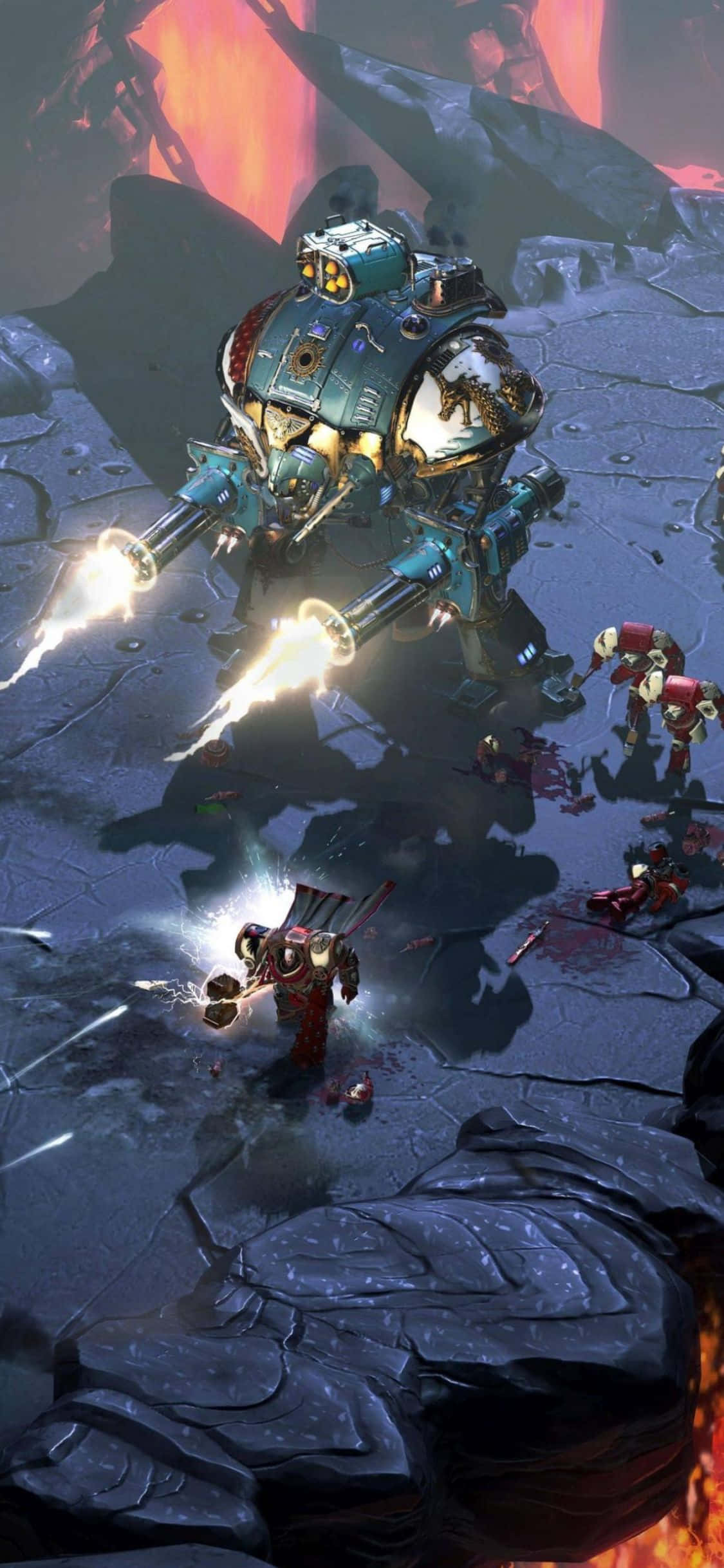 ต่อสู้สู่จุดสูงสุดด้วย iPhone Xs และ Dawn Of War III วอลเปเปอร์