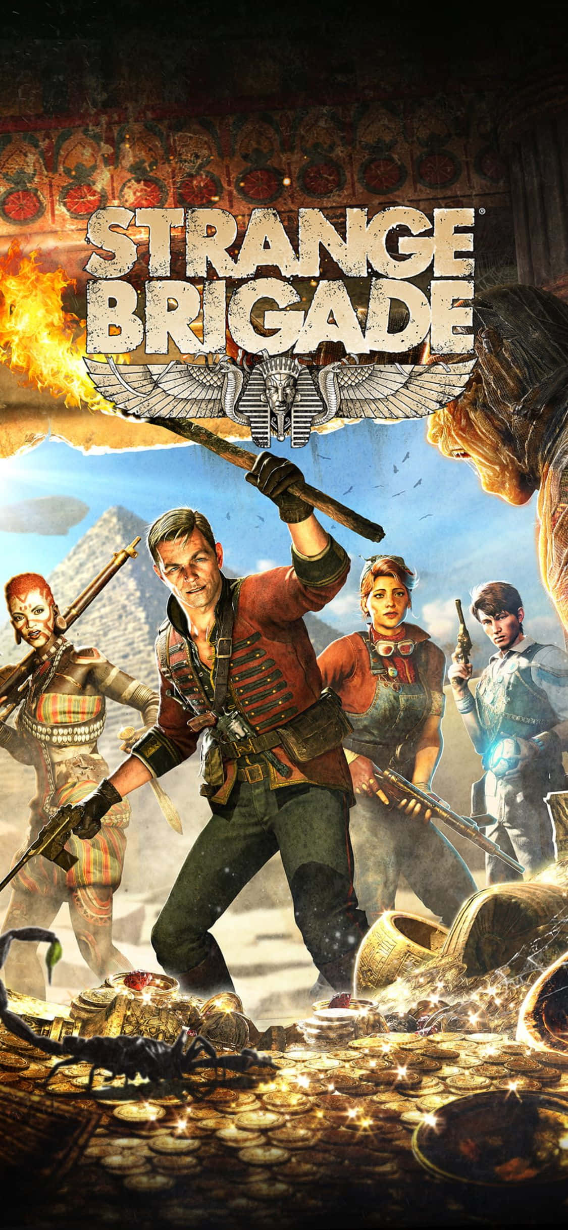 ถ้ำสมบัติ พื้นหลัง iPhone X Strange Brigade วอลเปเปอร์