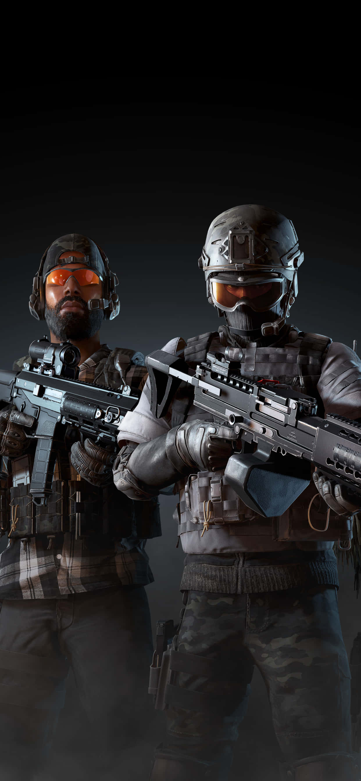 ทหารพร้อมอุปกรณ์ครบมือ iPhone X พื้นหลัง Ghost Recon Wildlands วอลเปเปอร์
