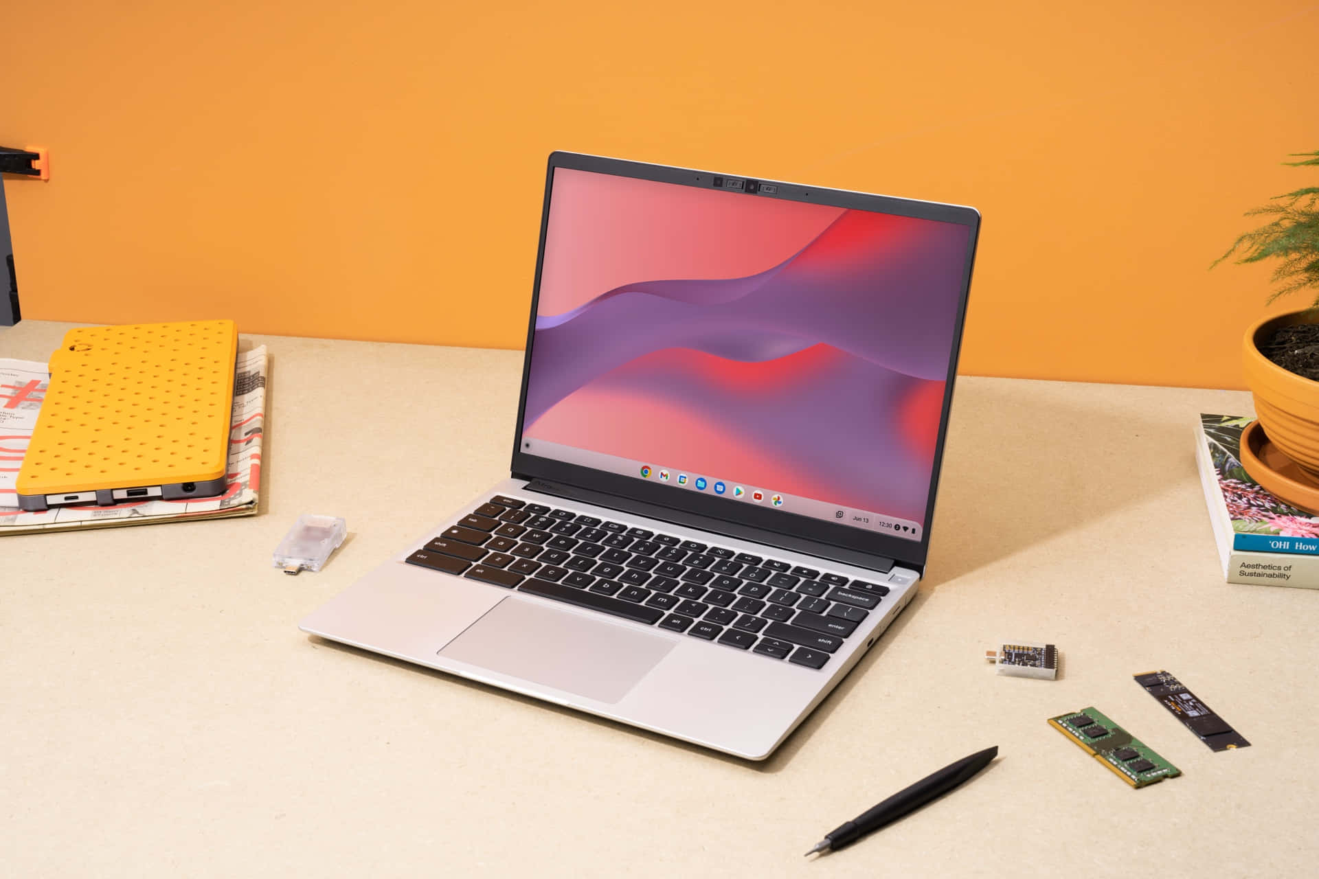 ทำงานได้อย่างมีประสิทธิภาพทุกที่ด้วย Chromebook วอลเปเปอร์
