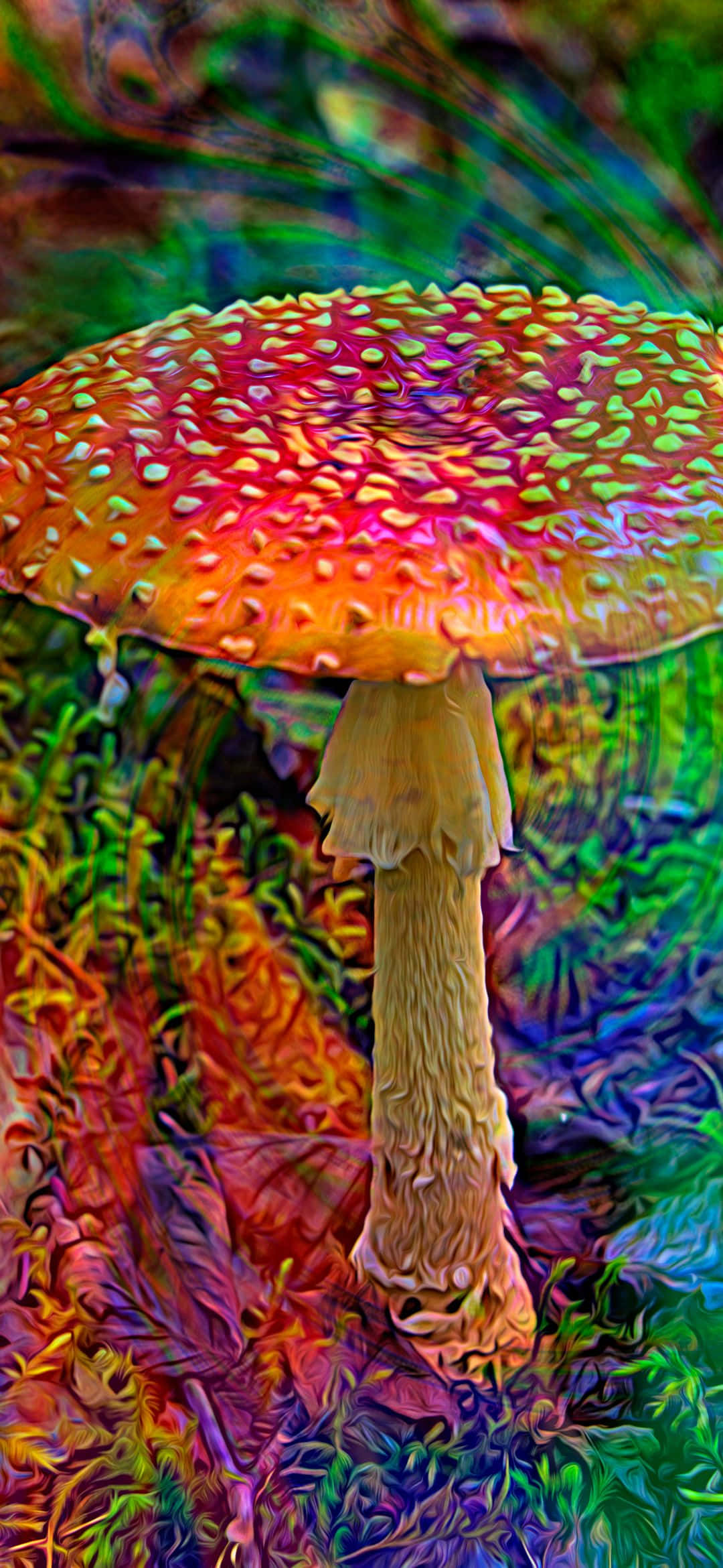 ทิวเขาที่สดใสและมีสีสัน วอลเปเปอร์