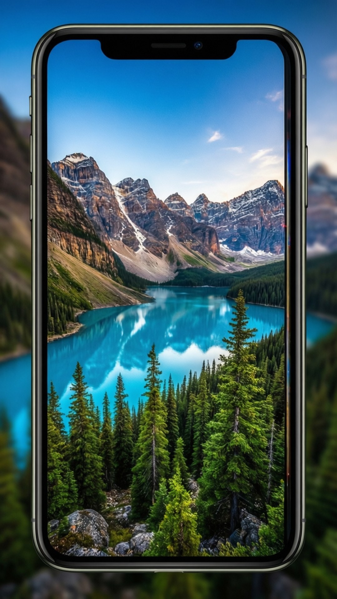 ธรรมชาติบนจอ iPhone X วอลเปเปอร์
