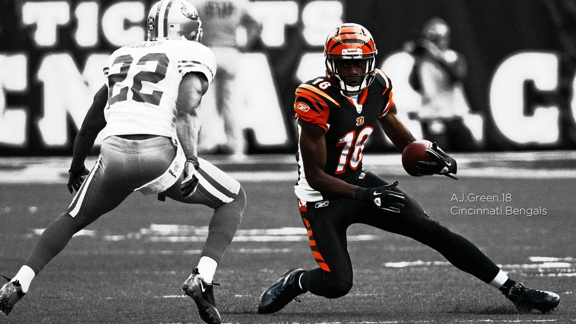 นักฟุตบอล NFL เอ.เจ. กรีน วอลเปเปอร์
