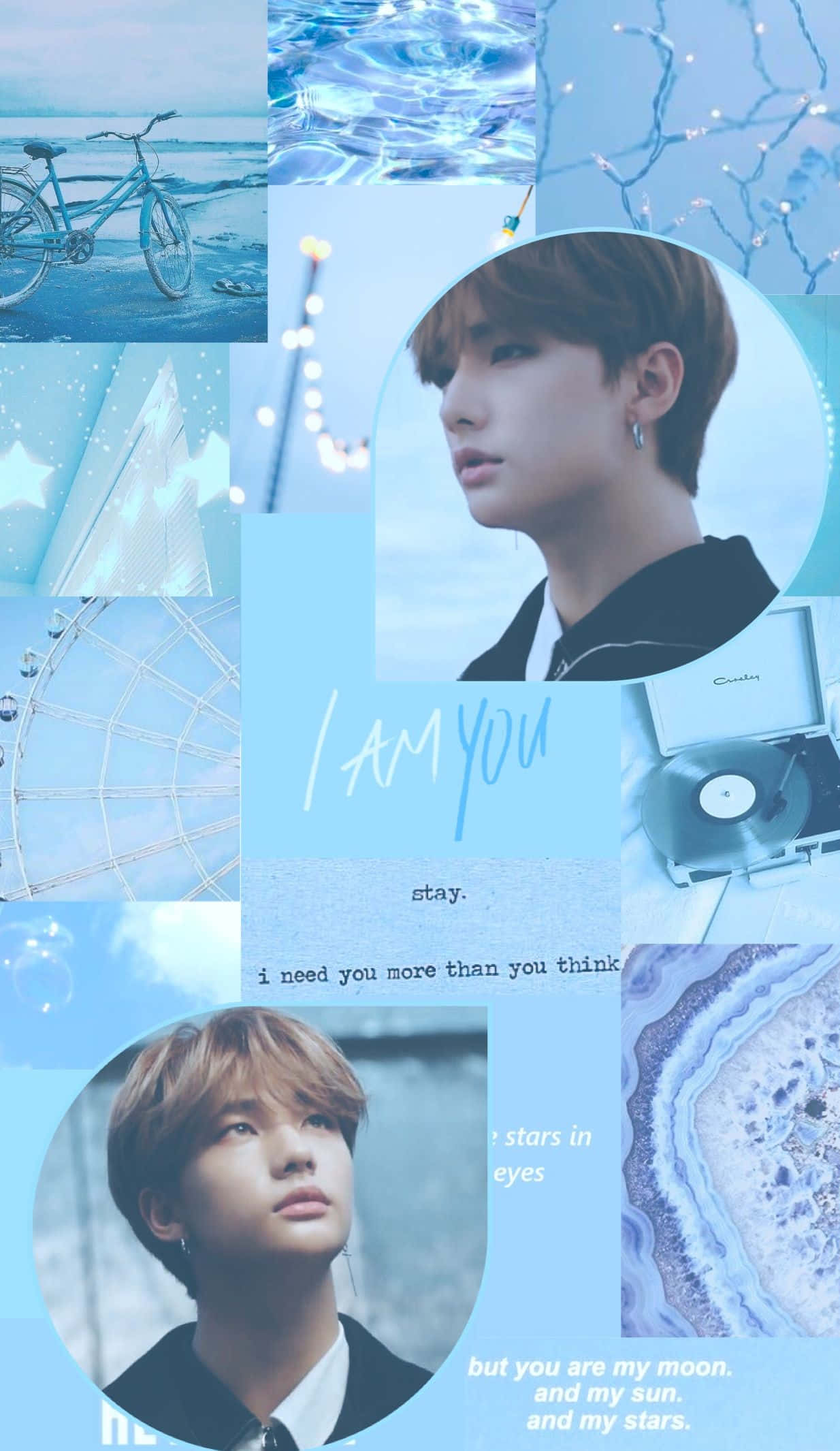 นักร้องเกาหลีใต้ ฮยอนจิน I Am You คอลลาจ วอลเปเปอร์