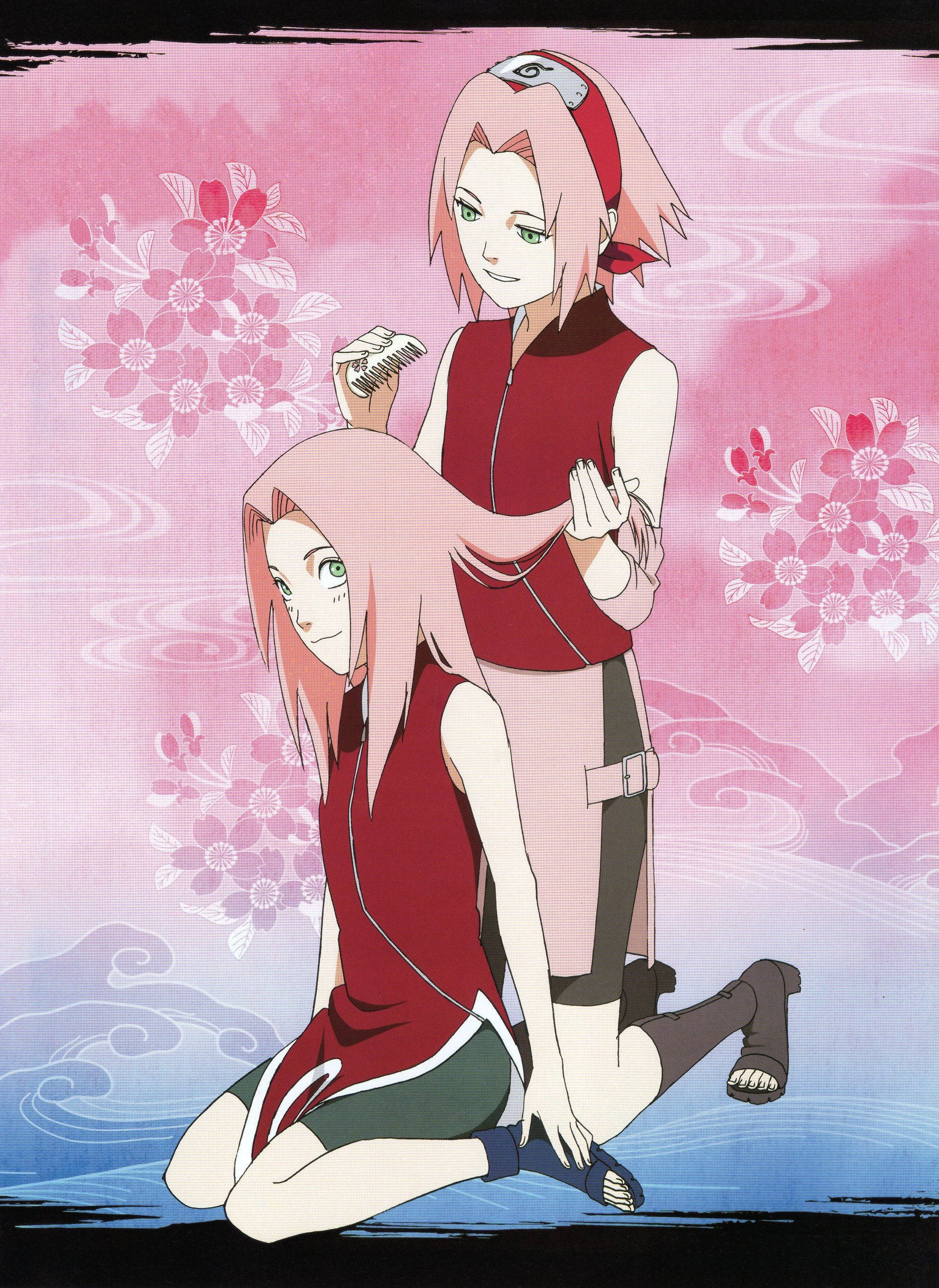 นารูโตะ อนิเมะ ซากุระวัยเด็กและผู้ใหญ่ วอลเปเปอร์