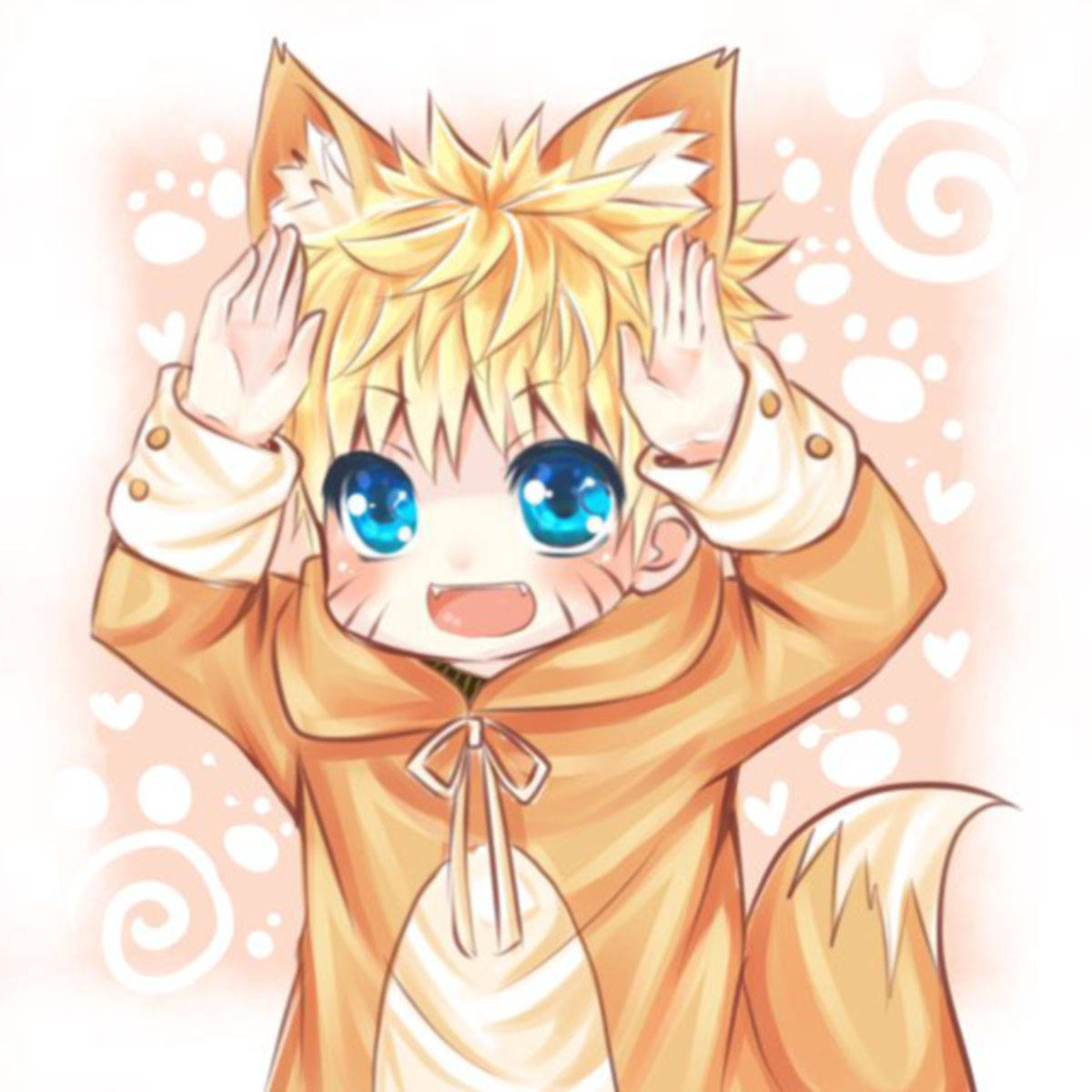 นารูโตะจิ้งจอกน้อยน่ารักชิบิ วอลเปเปอร์