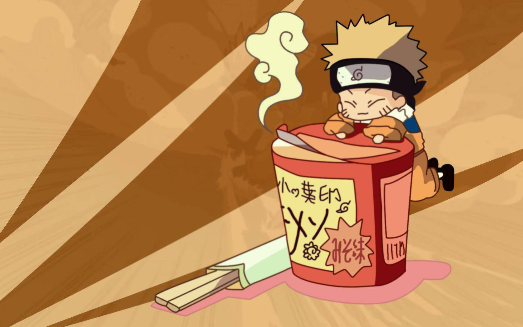 นารูโตะถ้วยราเมนน่ารัก วอลเปเปอร์