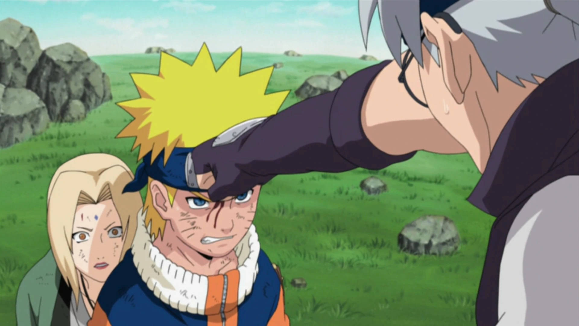 นารูโตะปกป้องสึนาเดะ วอลเปเปอร์
