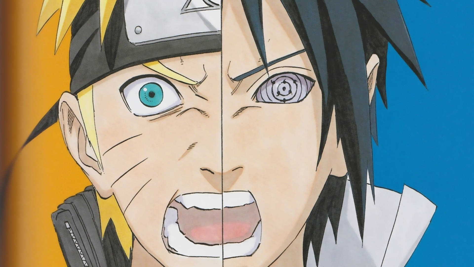 นารูโตะและซาสึเกะโกรธ วอลเปเปอร์