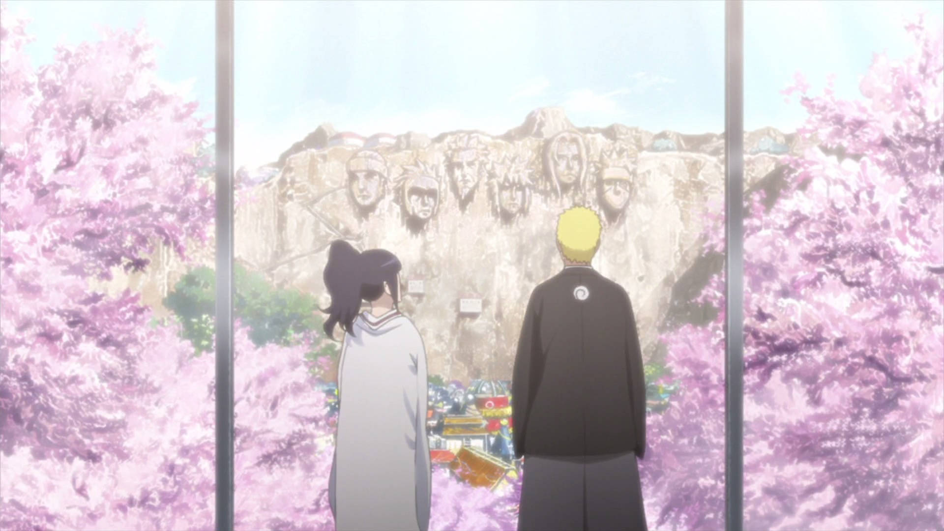 นารูโตะและฮินาตะกับภูเขาฮอคาเกะ วอลเปเปอร์