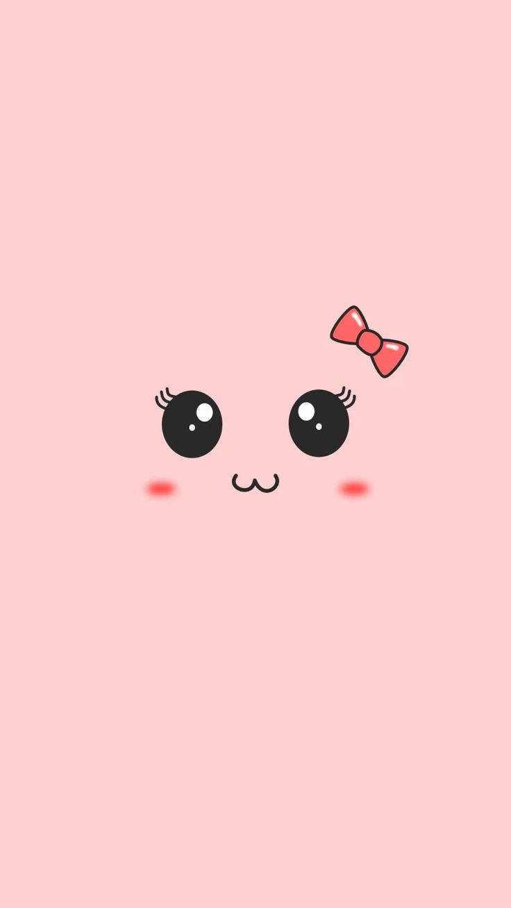 น่ารัก HD หน้าสีชมพู วอลเปเปอร์