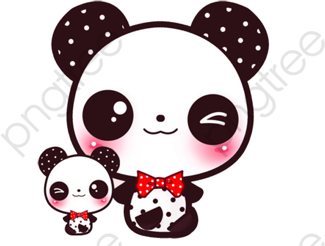 น่ารัก_ การ์ตูน_ ครอบครัวแพนด้า วอลเปเปอร์