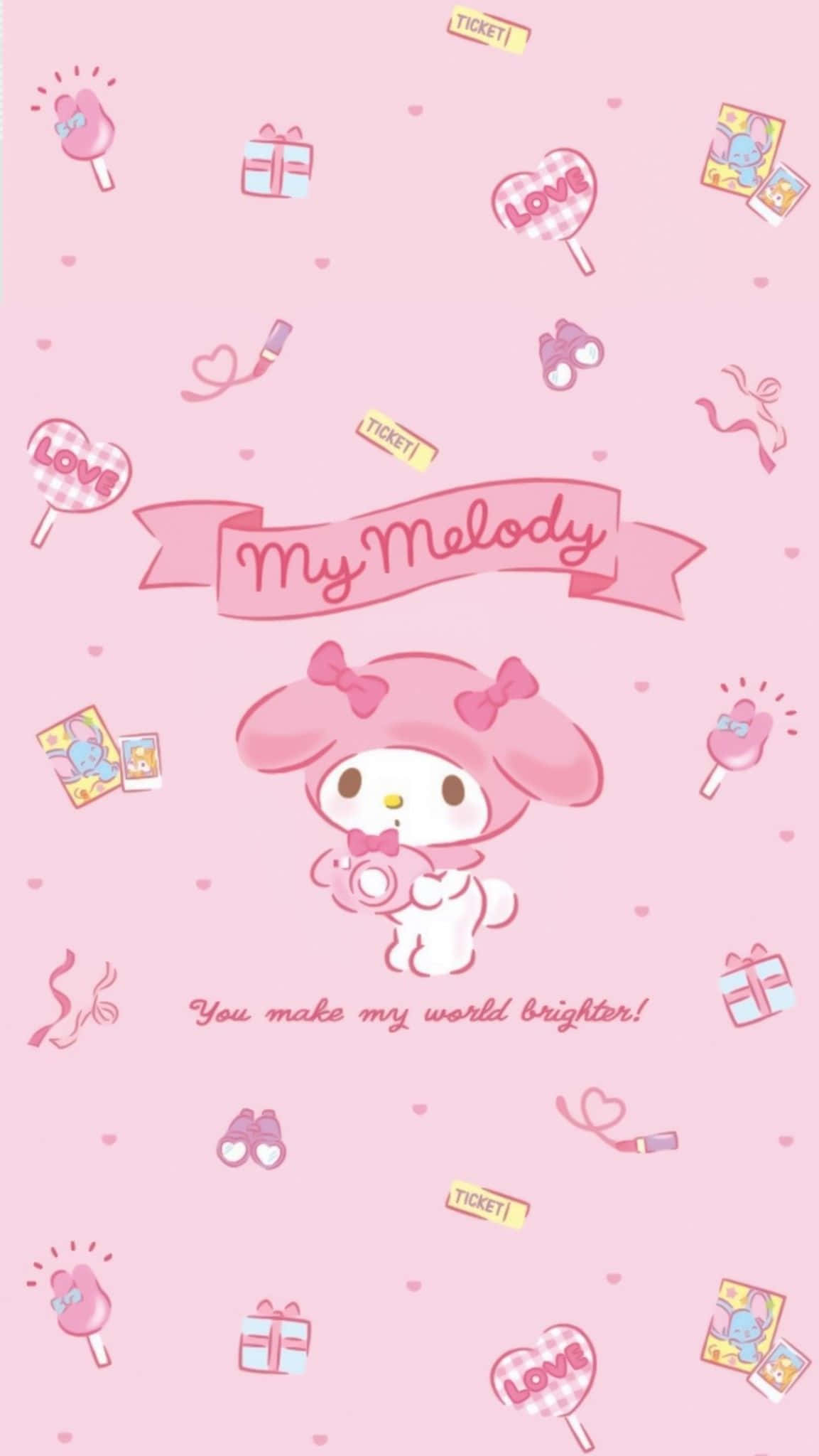 น่ารัก มายเมโลดี้ ตัวการ์ตูนซานริโอ วอลเปเปอร์