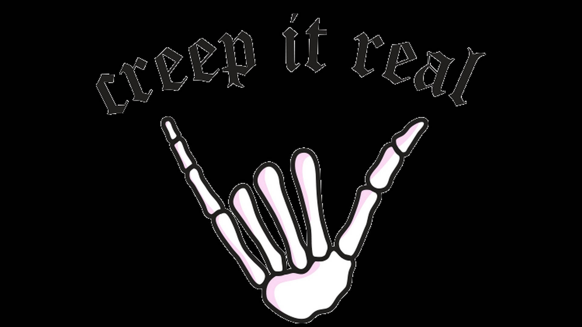 น่ารัก สุนทรีย์ วันฮาโลวีน มือโครงกระดูก วอลเปเปอร์