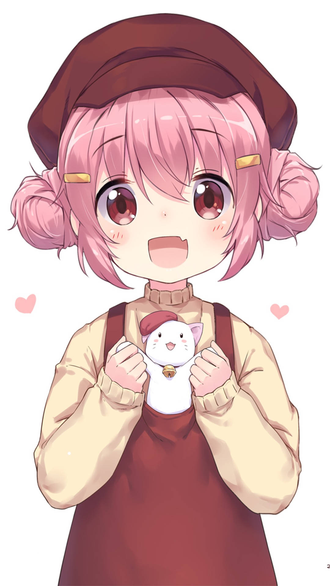 น่ารักเด็กอนิเมผมชมพู วอลเปเปอร์