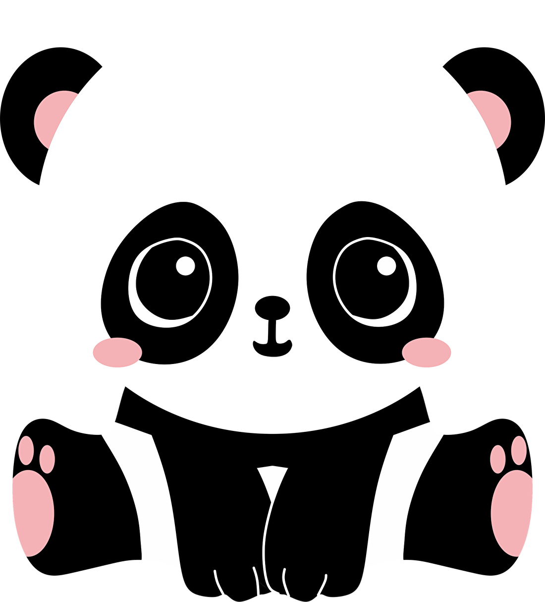 น่ารักแพนด้าการ์ตูน วอลเปเปอร์