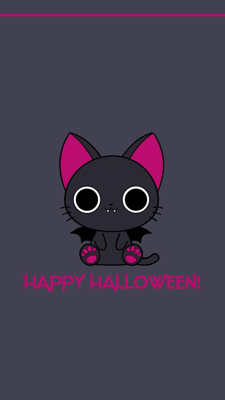 น่ารักแมวหลอนวันฮาโลวีน วอลเปเปอร์