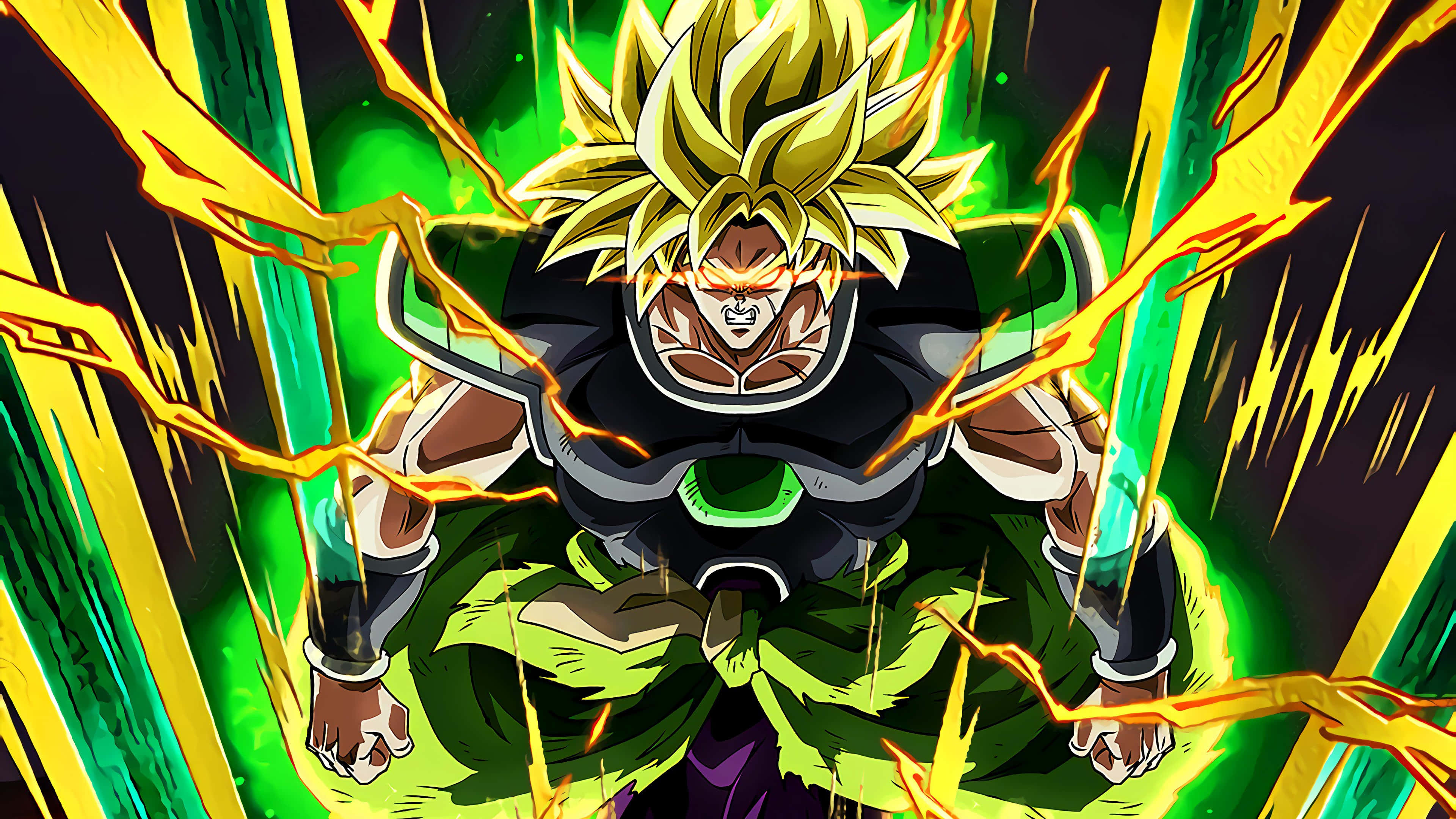 บรอรี ซูเปอร์ไซยันในตำนานกลับมาปะทะโกคูใน Dragon Ball Super Broly วอลเปเปอร์