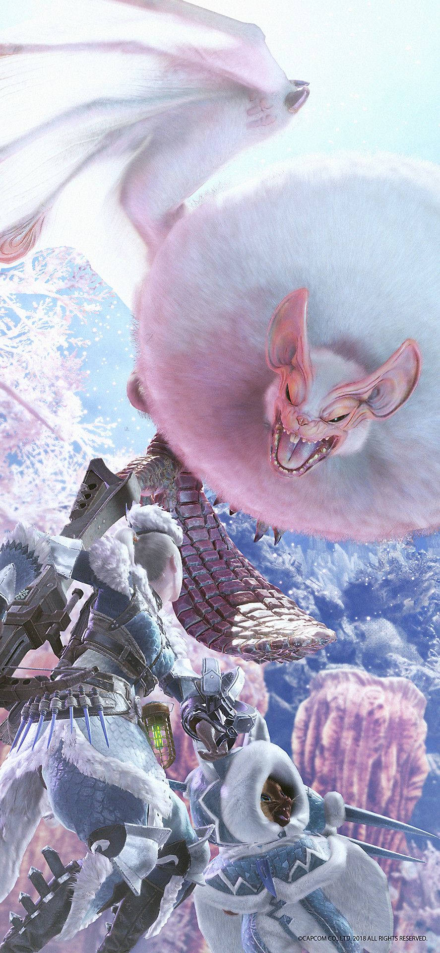 บินทะลุฟ้ากับ Paolumu ใน Monster Hunter World วอลเปเปอร์