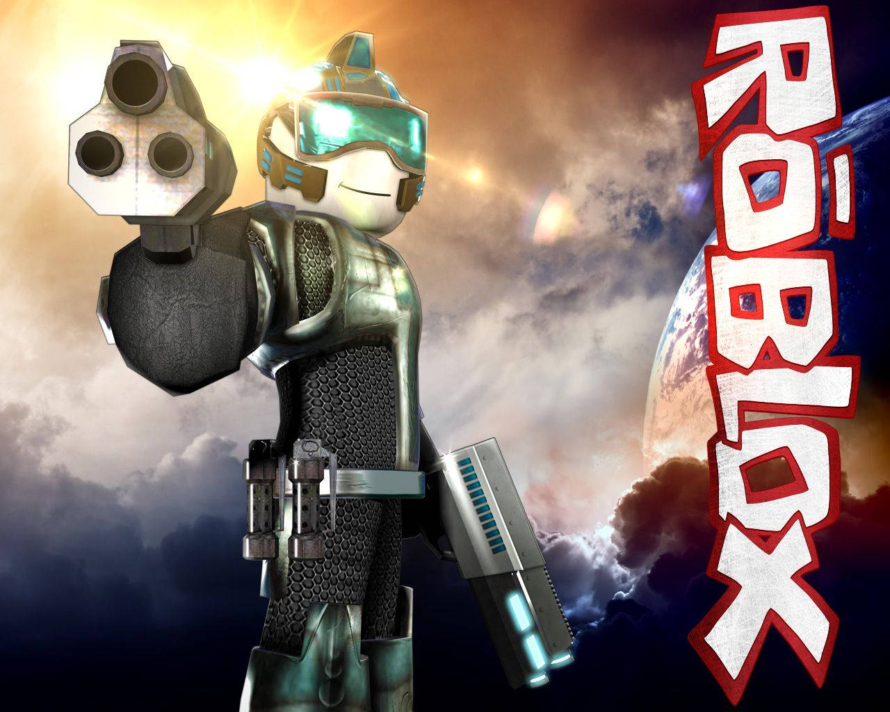 อวาตาร์ติดอาวุธสุดเท่ในเกมออนไลน์ Roblox — Roblox วอลเปเปอร์