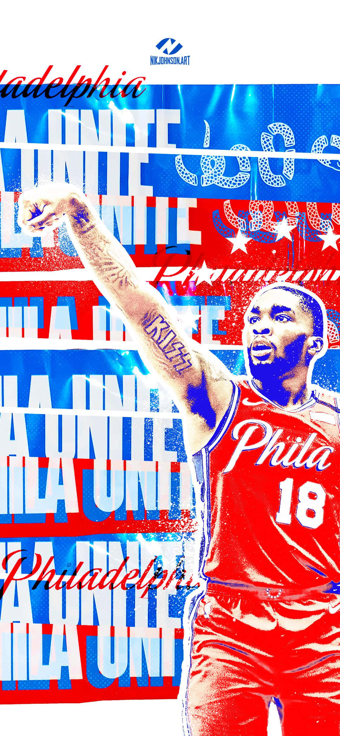 ปลดปล่อยจิตวิญญาณทีมของคุณกับ iPhone 76ers อย่างเป็นทางการ วอลเปเปอร์
